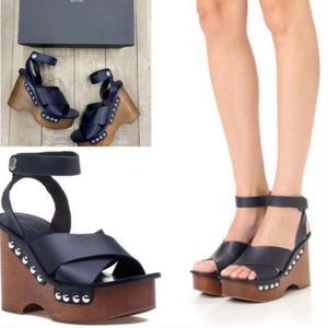 Rag & Bone HESTER Platform Wedge Retro Sandals